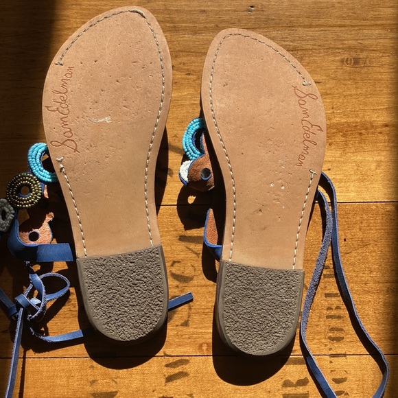 Sam Edelman Beaded Strapped Sandals - Picture 5 of 8